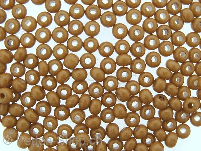 SeedBeads, Color: satt ocker, Size: 4.5mm, Qty:15 gr.