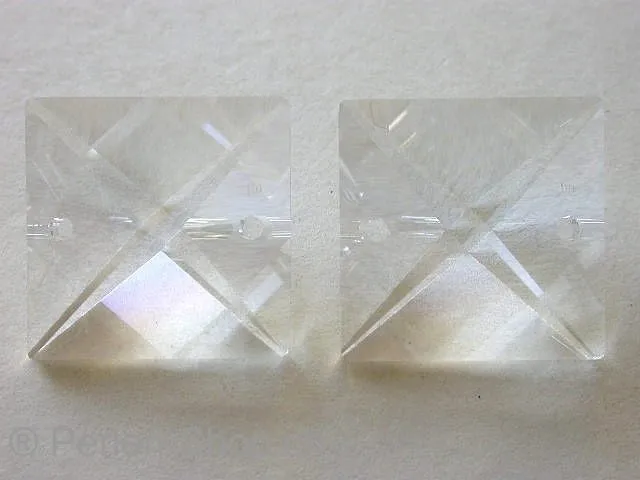 Swarovski zwischenstück, square, 8026, 20mm, crystal, 1 Stk.