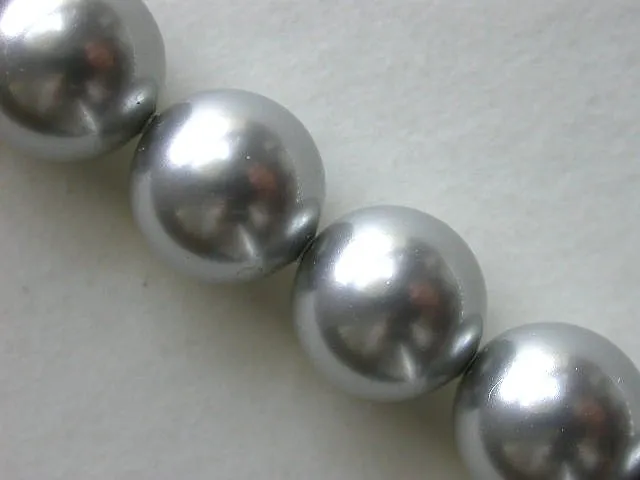 ACTION Sw Cry Pearls 5810, light grey, 10mm, 10 Stk.