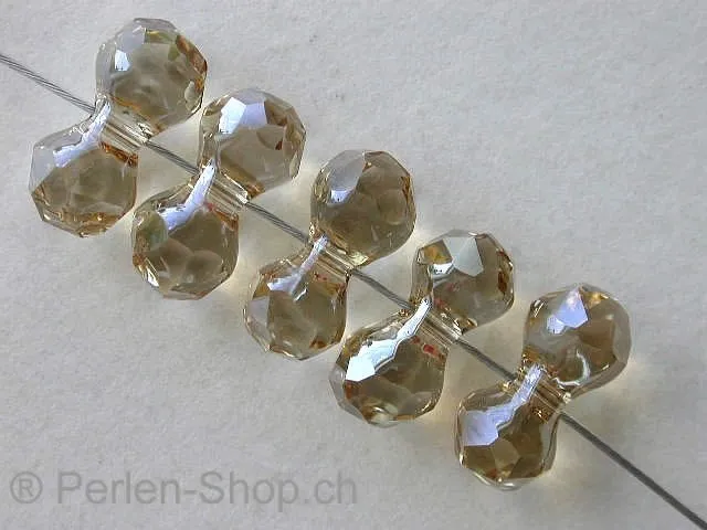 Swarovski modular bead, 5150, 11x6mm, golden shadow, 1 pc.