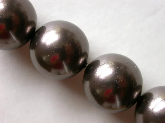 ON SALE Sw Cry Pearls 5810, brown, 12mm, 10 pc.