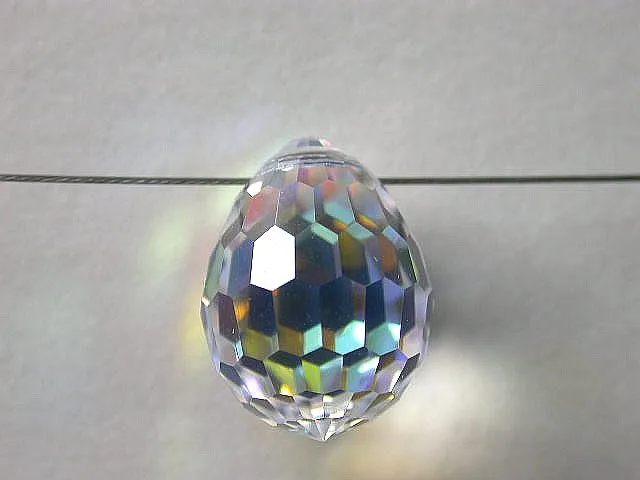 Swarovski pendant drop, 6002 15x11.5mm, crystal AB, 1 pc.