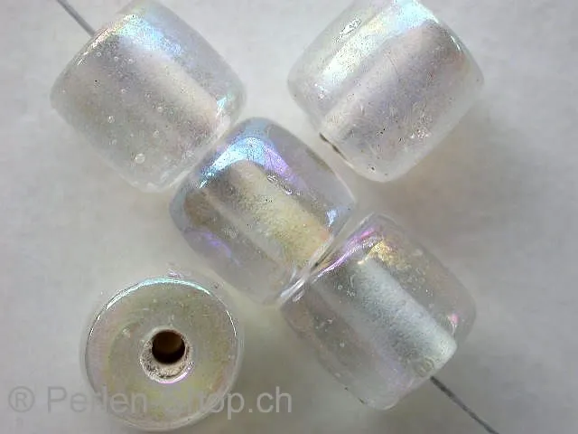 Zylinder luster, kristall, ± 11mm, 10 Stk.