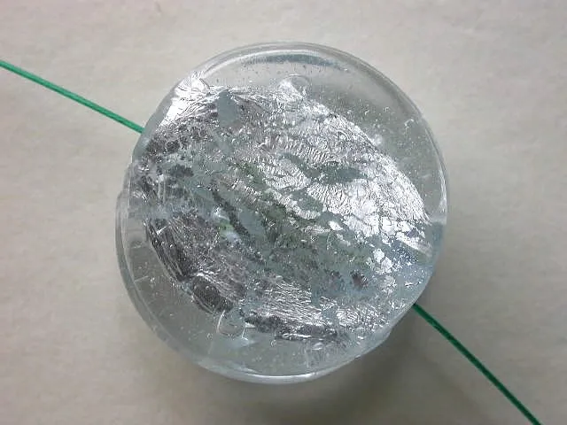 Silver Foil Flat, kristall, ±27mm, 1 Stk.