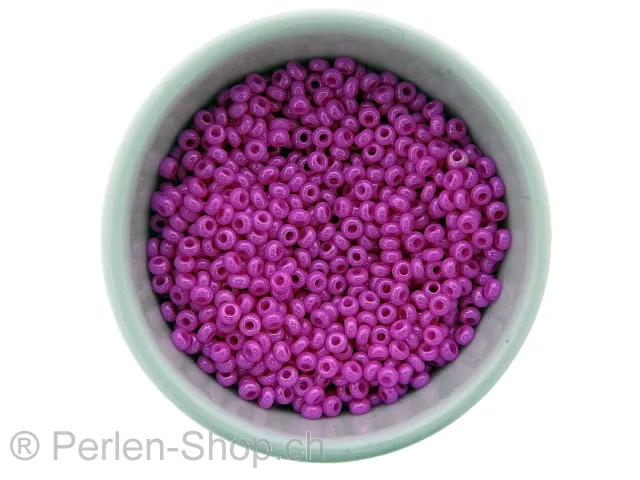 SeedBeads, Color: pink satt, Size: 2.6mm, Qty:±17 gr.