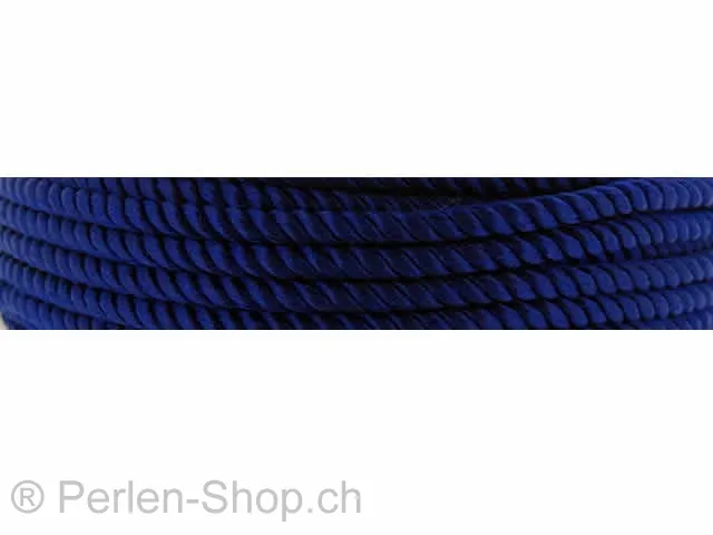 bande de cordon, Couleur: blue, Taille: ±2mm, Quantite: 1 Meter