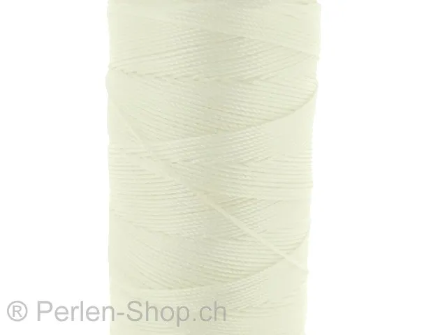 Beads Thread, Color: white, Size: ±0.8mm, Qty:5 meter