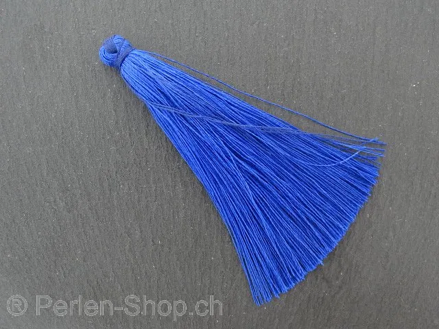 Silk Tassels, Color: blue, Size: ±8cm, Qty:1 pc.