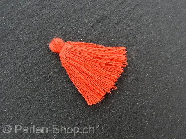 Tassel, Color: red, Size: ±2.5cm, Qty:1 pc.