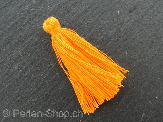 Tassel, Color: orange, Size: ±2.5cm, Qty:1 pc.
