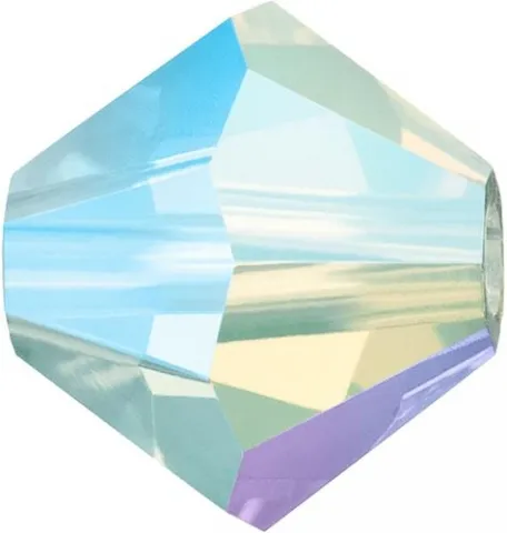 Preciosa Bicone, Farbe: Chrysolite Opal 51000, 2xAB, Grösse: 4mm, Menge: ±100 Stk.