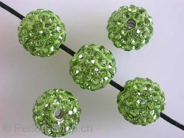 Shambala Beads, grün, 10mm, 1 Stk.
