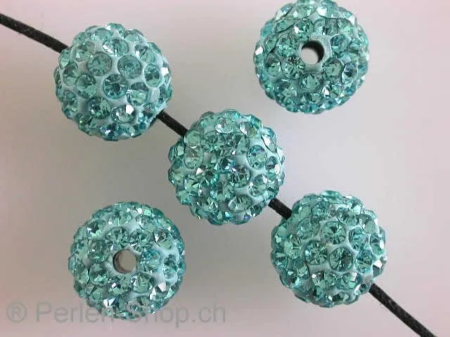 Shambala Beads, turquoise, 10mm, 1 pc.