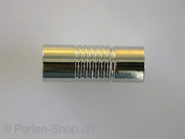 Magnetic Clasps, ±18x10mm, platinum color, 1 pc.