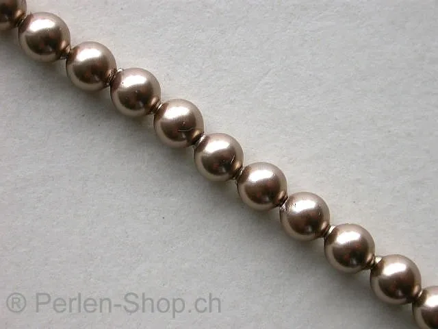 Sw Cry Pearls 5811, big hole, bronze, 14mm, 5 pc.