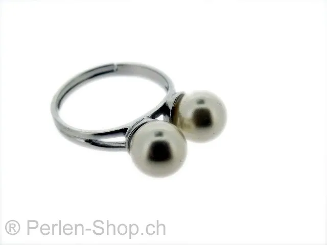Fingerring für perlen verstellbar, Farbe: Silber 925, Grösse: --, Menge: 1 Stk.