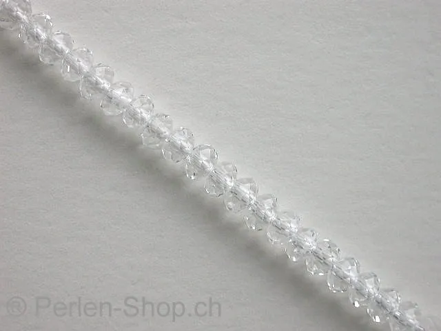 Briolette Perlen, Farbe: kristall irisierend, Grösse: ±2x3mm, Menge: 50 Stk.