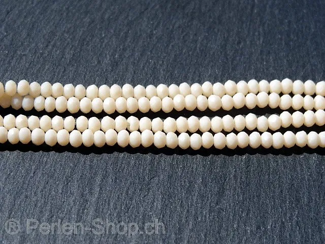 Briolette Perlen, Farbe: lachs, Grösse: ±2x3mm, Menge: 50 Stk.