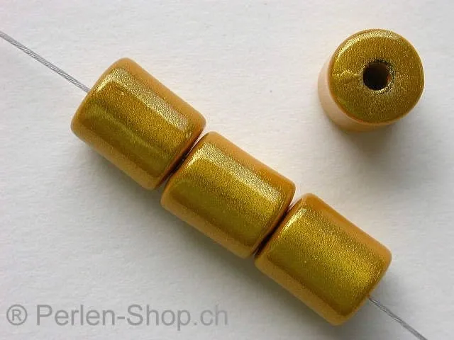 Miracle-Bead, 10x8mm, gelb, 10 Stk.