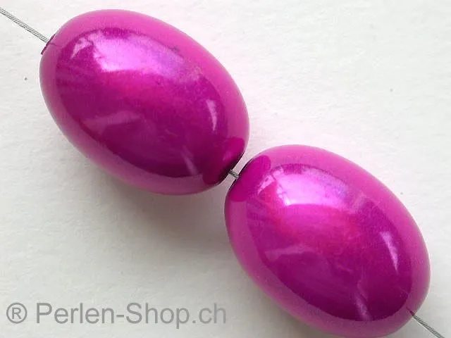 Miracle-Beads, 19x14mm, pink, 2 pc.