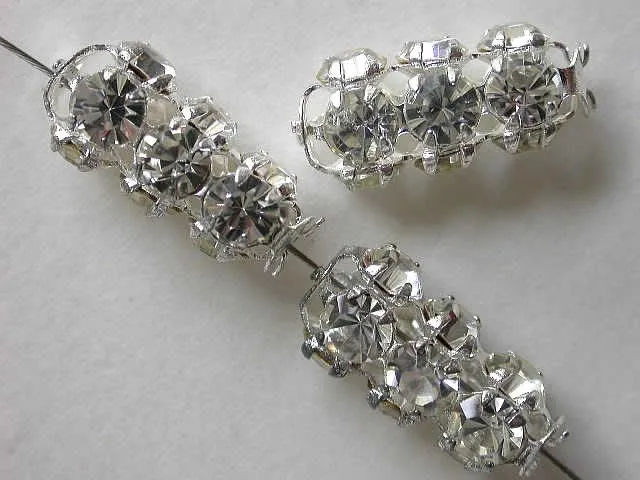 Strass Tubes, crystal, 16x7mm, 1 pc.