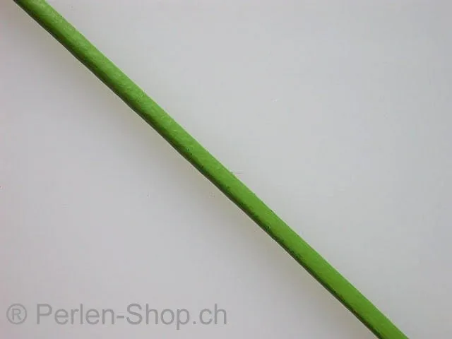 Lederband, grün, 2mm, 1 Stk. (meter)