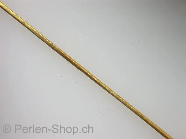 Lederband gold, 1mm, 1 Stk. (meter)