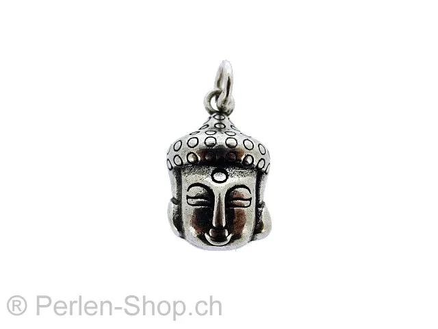 Silver Pendant Buddha, Color: SILVER 925, Size: ±21x12x6mm, Qty: 1 pc.