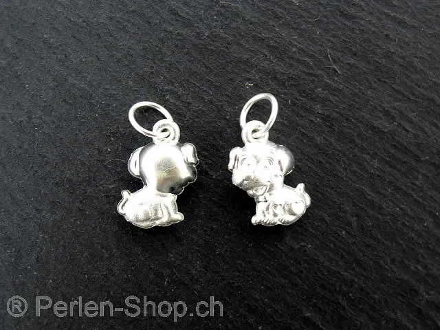Silver Pendant Dog, Color: SILVER 925, Size: ±14x9x5mm, Qty: 1 pc.