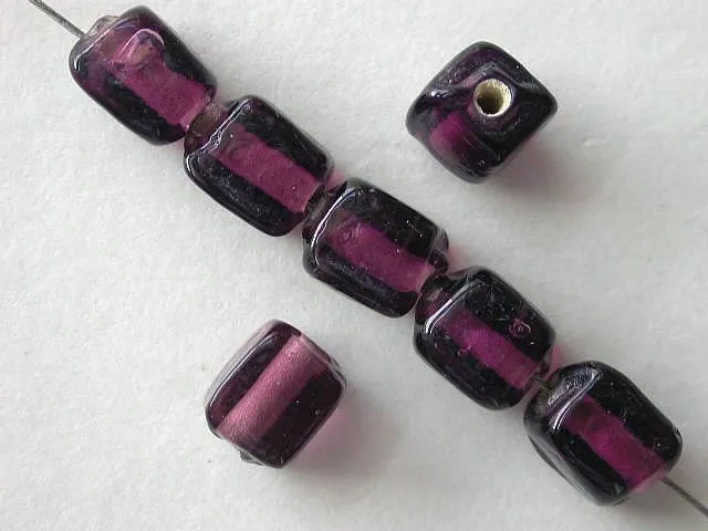 Cube, purple, ±6mm, 50 pc.
