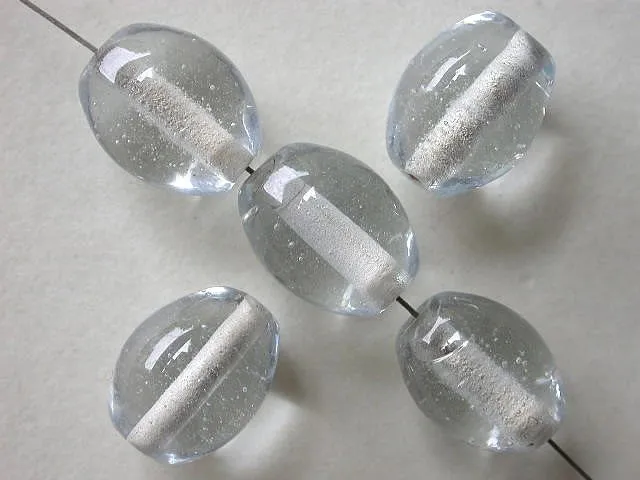 Oval, clear, ±14mm, 5 pc.