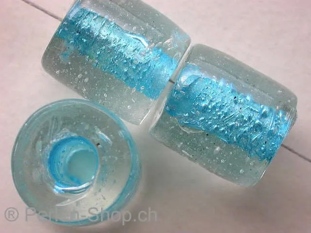 Tube Bubbles, blau, ±15mm, 5 Stk.