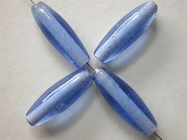 Oval, blue, 25mm, 10 pc.