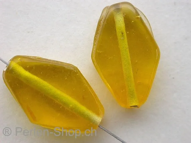 Small Diamond, gelb, ±20mm, 5 Stk.