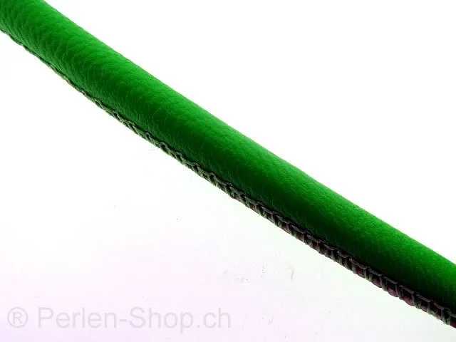 nappa Leather, neon green, ±6mm, 10cm
