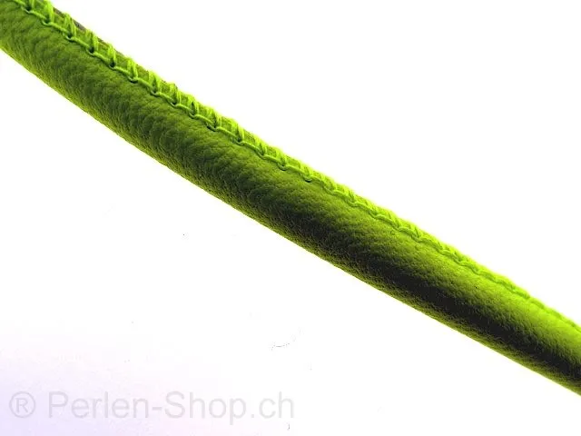 nappa Leder, neon gelb, ±6mm, 10cm
