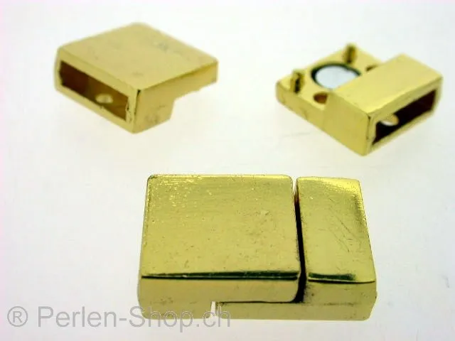 Magnetic Clasps, ±20x13mm, gold color, 1 pc.