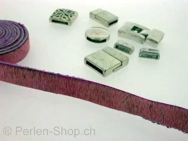 Lederband, rosa, ±10x2mm, ±125cm