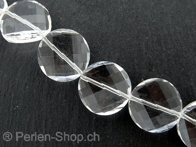 Crystal twister, Color: crystal, Size: ±18x7mm, Qty: 3 pc.