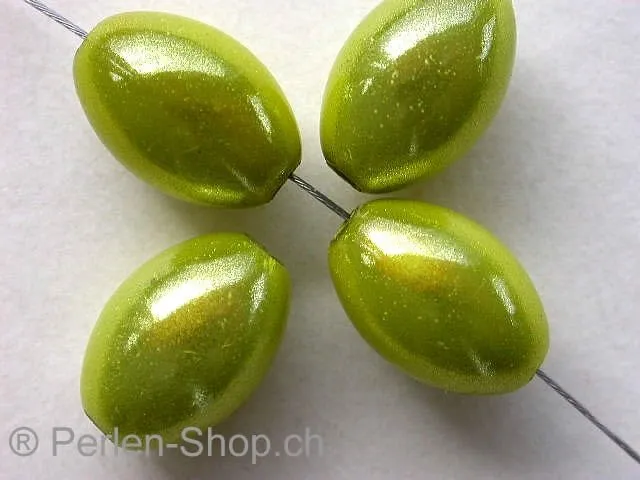 Miracle-Beads, 14x10mm, light green, 7 pc.