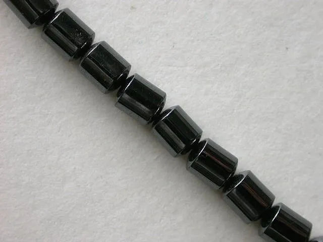 Magnetic beads cylinder, hematite, 4mm, 30 pc.