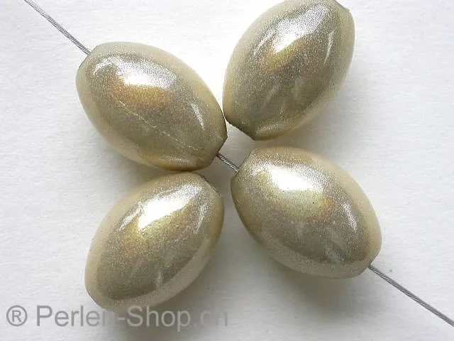 Miracle-Beads, 14x10mm, beige, 7 pc.