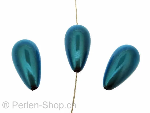 Miracle-Bead Perlen, Farbe: türkis, Grösse: ±22x12mm, Menge: 1 Stk.