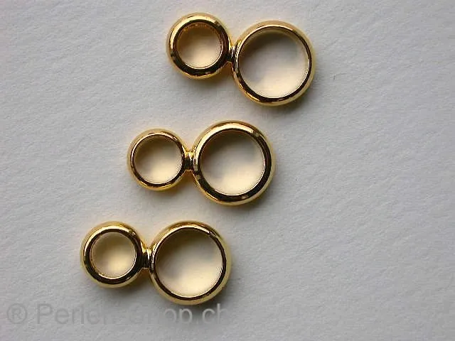 2 ring for clasp round, 6&8mm, silve color, 1 pc.