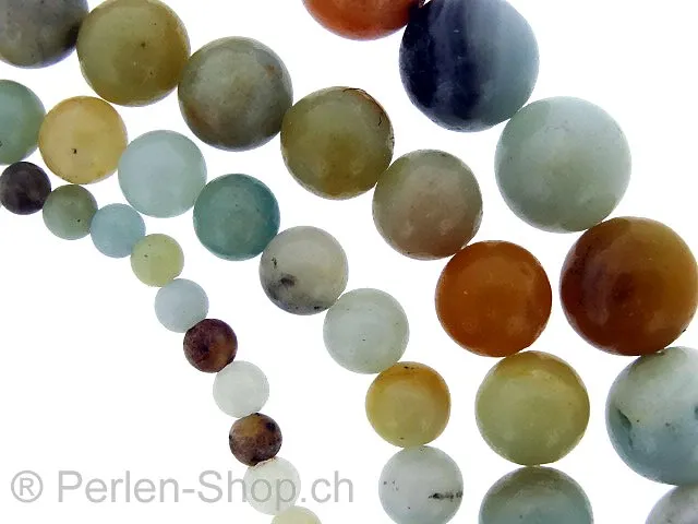 Amazonite, Halbedelstein, Farbe: türkis, Grösse: ±4mm, Menge: 1 strang ±40cm (±102 Stk.)