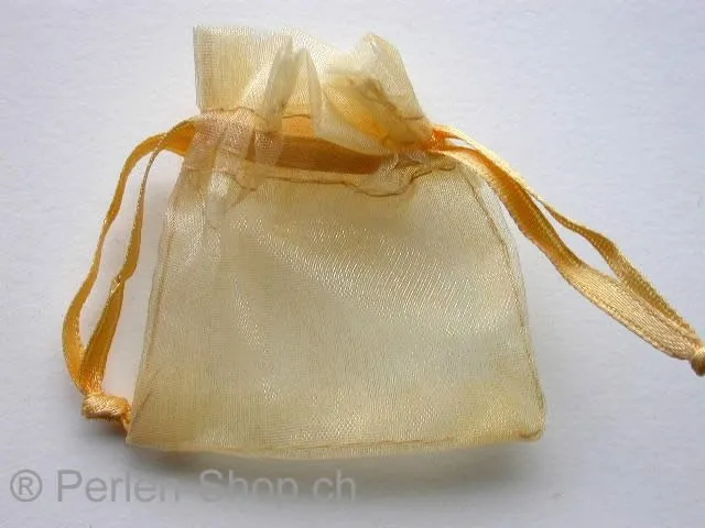Gift bag (Organza), silk, green, 5x6cm, 1 pc.