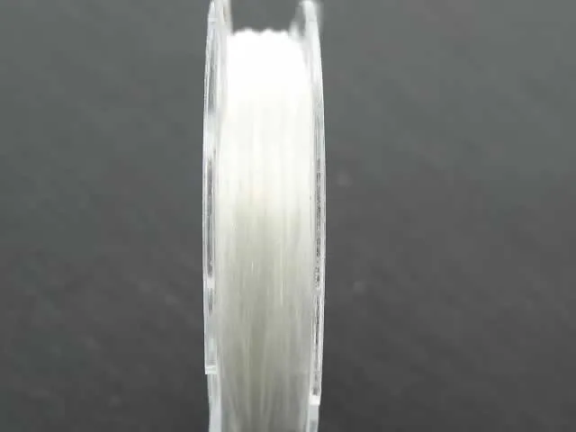 Nylondraht elastisch, Farbe: kristall, Grösse: ±0.5mm, Menge: ±10 meter.