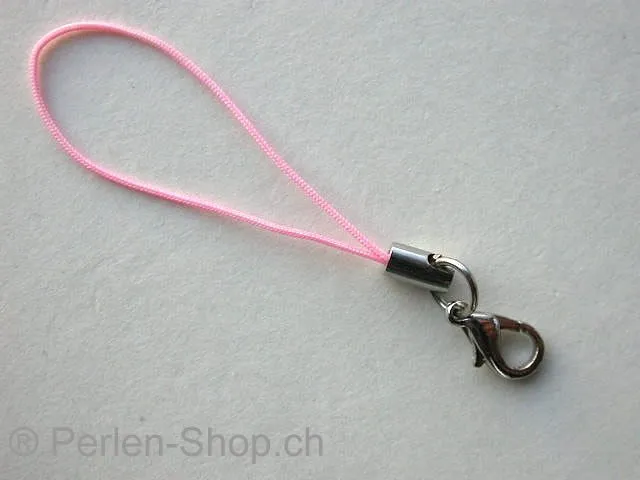 String & clasp, rose, 1 pc.