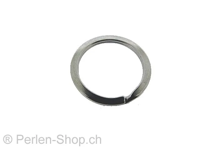 Stainless Steel Split ring, Color: platinum, Size: ±30mm, Qty: 1 pc.