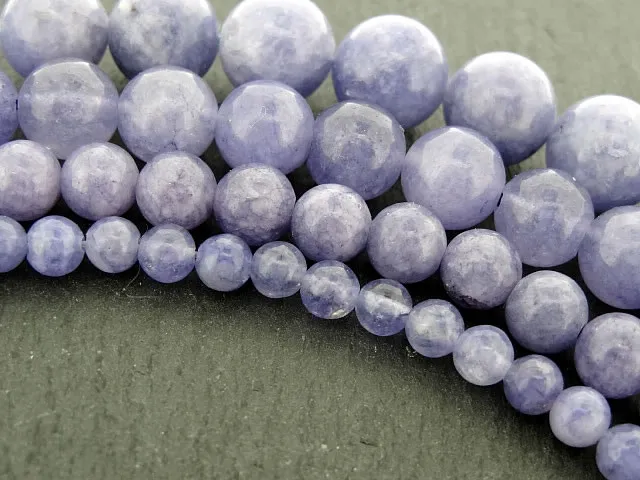 Aquamarine Lavendel, Halbedelstein, Farbe: blau, Grösse: ±4mm, Menge: 1 strang ±40cm (±100 Stk.)
